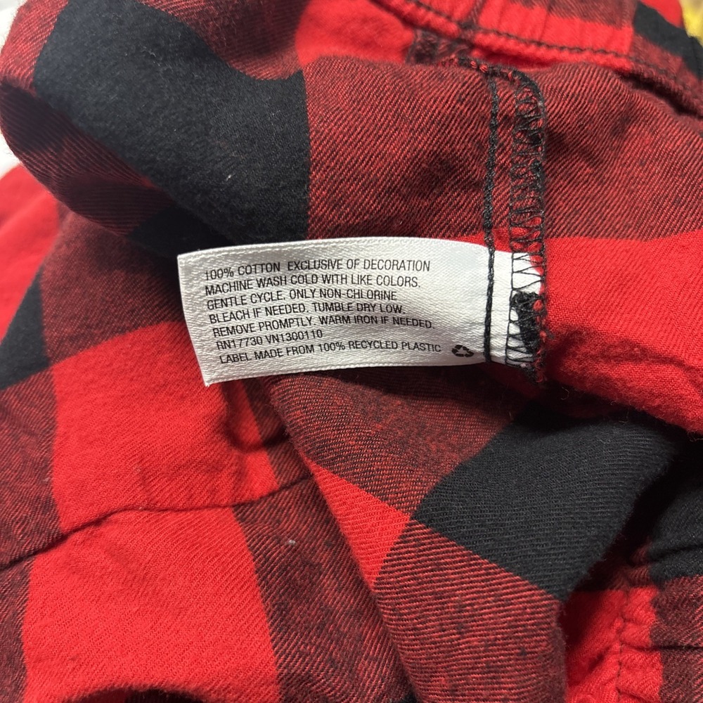 Wondershop Mens Pajama Pants Size L Red Black Buffalo 100% Cotton Lounge Sleep - Picture 7 of 7
